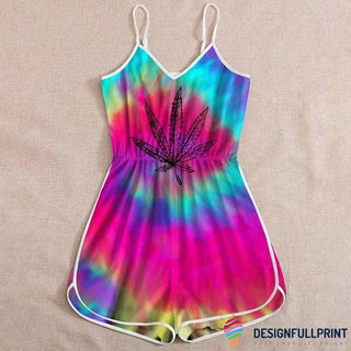 Gift For Hippie Tie Dye Romper LH Romper Dress Sexy Rompers Summer Rompers