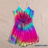 Gift For Hippie Tie Dye Romper LH Romper Dress Sexy Rompers Summer Rompers