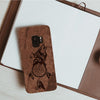Wood Phone Case for Universal Models - Wolf Dream-catcher 002 - designfullprint