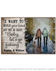 Fishing Gifts Husband and Wife Old Couple Holding Hands Fishing Custom Poster Printing HH Valentine Gift For Him Valentine Gift For Her