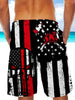 Ultra-light Drawstring Shorts for Men - FIRE DEPT. Firefighter 005 - designfullprint