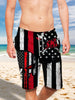 Ultra-light Drawstring Shorts for Men - FIRE DEPT. Firefighter 005 - designfullprint