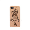 Wood Phone Case for Universal Models - Wolf Dream-catcher 002 - designfullprint