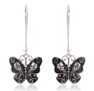 Butterfly Skull Earrings