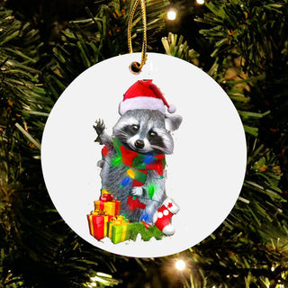 Raccoon Christmas Ornament LH