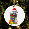Raccoon Christmas Ornament LH