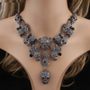 Crystal Choker Skull Necklace