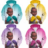 Multi-color Melanin Warrior Health Awareness Zip-up  Hoodie