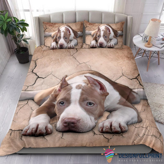Pit Bull Sleeping Bedding Set CH Gifts For Dog Lovers