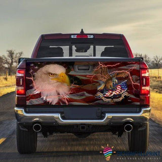 American Eagle Truck Tailgate Decal Sticker Wrap CM