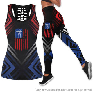 Gifts For Nurses Nurse The 4th Of July Tank Top And Leggings Set