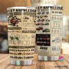 Jeep Tumbler LH Jeep Knowledge Tumbler
