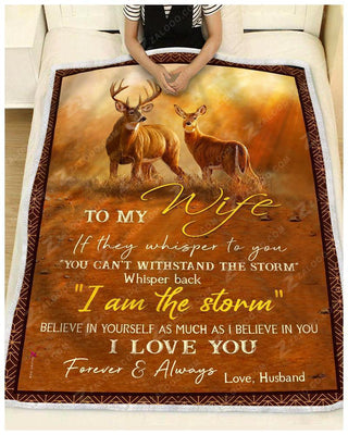 Blanket Buck&Doe To My Wife I Love You Forever&Always