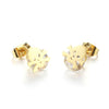 Vintage Cute Skeleton Skull Head Golden Earring