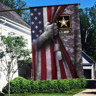 Gift For Army Hand Army Flag Army Camo FLag HG