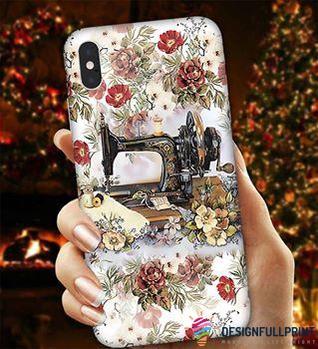 Vintage Floral Sewing Machine Sewing Phone Case HG