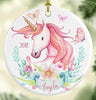 Christmas Unicorn Ornament LH