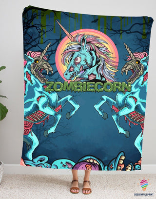 Zombie Unicorn Blanket 3D LH