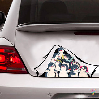 Cute Penguin Car Sticker NHD