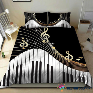 Piano Bedding LH Music Instrument Bedding Music Bedding Piano Blanket Piano Gift