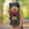 Skull Gift Floral Skull Mandala Phone Case NHD