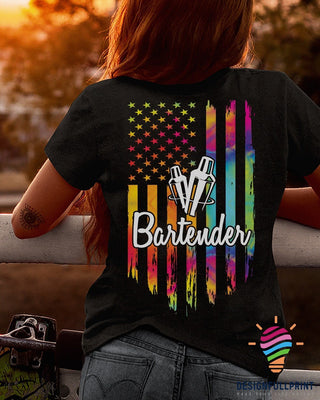 Gift For Bartender Bartender Shirt Tie Dye T Shirts LH