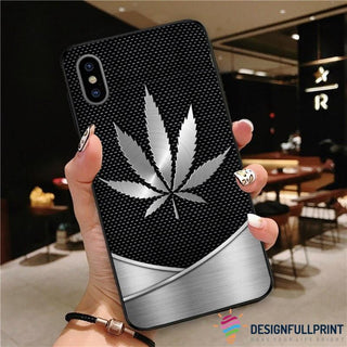 420 Day Gift For Hippie Hologram Pothead Stoner Pot leaf Phone Case HG