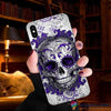 Skull Gift Purple Floral Skull Phone Case NHD