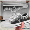 Gift For Dragonfly Lover Grey Dragonfly Lowtop Canvas Shoes NHD