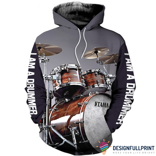 Drummer Hoodie Drum Set Unisex Hoodie CM