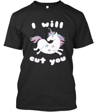 Unicorn I Will Cut You Ultra Cotton Shirt