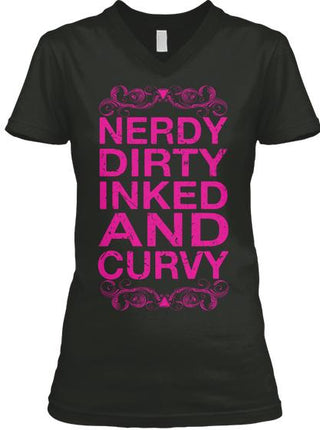 Nerdy Dirty Inked And Curvy Ultra Cotton Shirt