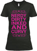 Nerdy Dirty Inked And Curvy Ultra Cotton Shirt
