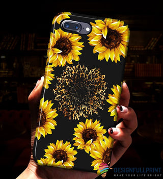 Beautiful Sunflower Leopard Phone Case HG