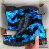 Gift For Dragon Lover Blue Dragon Leather Boots HG