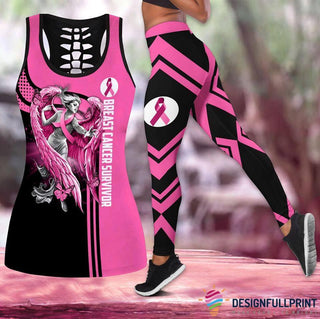 Breast Cancaer Survivor Tank Top And Leggings Set HG