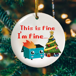 Dumpster Christmas Ornament LH