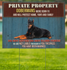 Doberman Yard Sign LH