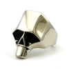 Polished Stainless Steel Retro Punk Skull Ring