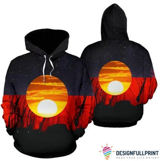 Australia Aborigina Flag 3D All Over Printed Hoodie HG
