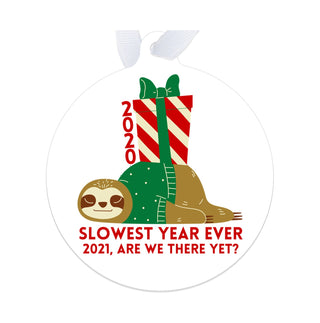 Funny Sloth Christmas Ornament LH