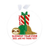 Funny Sloth Christmas Ornament LH
