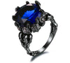 Stylish Big Stone Skull Round Zircon Ring