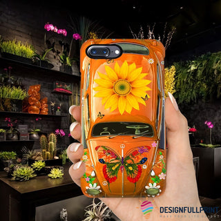 Gift For Hippie Sunflower And Hippie Car Phone Case HG