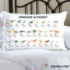 Dinosaur Alphabet Pillow Cover NHD