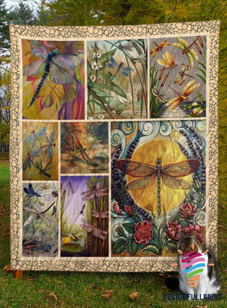 Gift For Dragonfly Lover Dragonfly With Natural Beauty Blanket LN