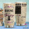 Baking Tumbler Baking Is My Therapy Tumbler LH