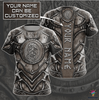 Gift For Viking Lover Viking Warrior 3D T-Shirt LN Viking T-shirt