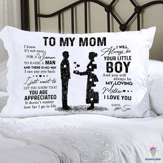 Gift For Mom Son To Mom Mom Son Mom Of Boys Pillow LHC