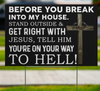Youre On Your Way Yard Sign LH